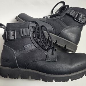 Levi's Charcoal Men's Lace-Up Boots